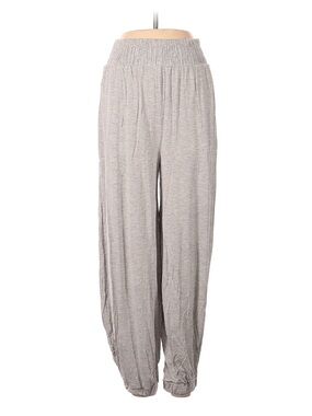 Free People- FP Beach Women's Relaxed Smocked Waist Lounge Pants - Light Gray